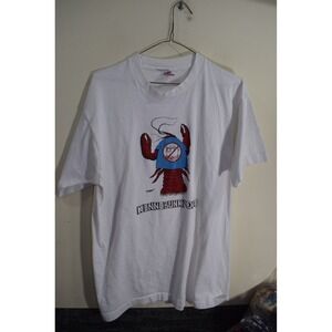 RARE 80's Kennebunkport Don Bousquet Lobster Graphic T Shirt MENS L Farside Look